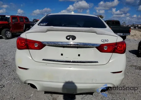 2014 Infiniti Q50 Base from USA, damaged, VIN JN1BV7AP8EM672308
